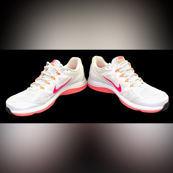 Women's Nike Dual Fusion Run 3 Running Shoes653594-100 White/Hyper Pink Size 8.5 - Picture 2 of 7